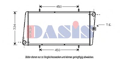 Радиатор, охлаждение двигателя AKS DASIS купить