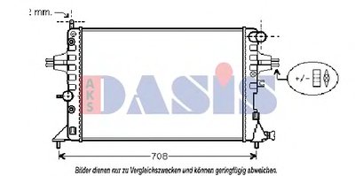 Радиатор, охлаждение двигателя AKS DASIS купить