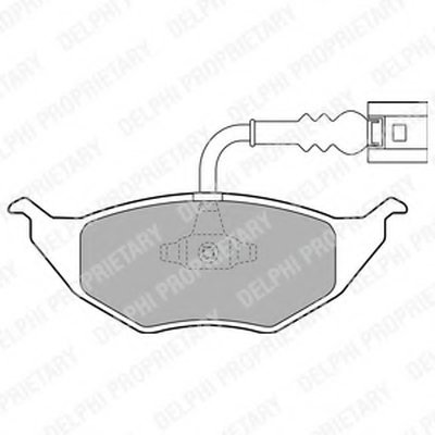 Комплект тормозных колодок, дисковый тормоз DELPHI купить