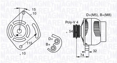 Генератор MAGNETI MARELLI купить