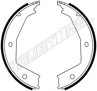 Комплект тормозных колодок, стояночная тормозная система TRUSTING купить