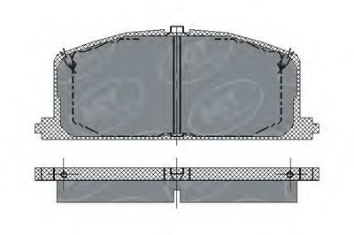 Комплект тормозных колодок, дисковый тормоз SCT Germany купить