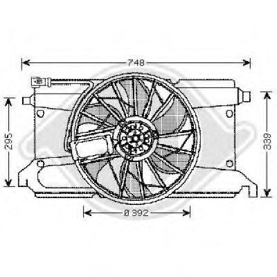 Вентилятор, охлаждение двигателя DIEDERICHS купить