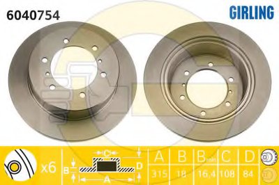 Тормозной диск GIRLING купить