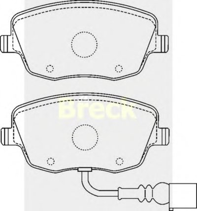 Дисковые тормозные колодки, комплект Klocek hamulcowy kpl. przуd SEAT IBIZA IV