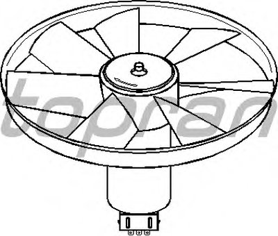 Вентилятор, охлаждение двигателя TOPRAN купить