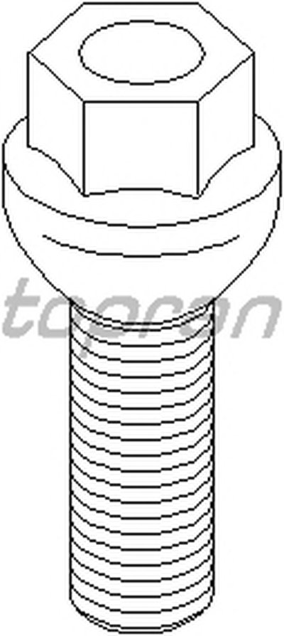 Болт крепления колеса TOPRAN купить