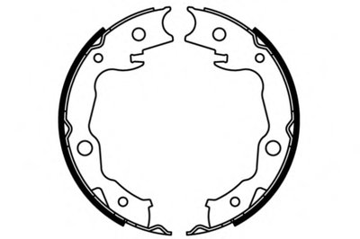 Комплект тормозных колодок; Комплект тормозных колодок, стояночная тормозная система E.T.F. купить