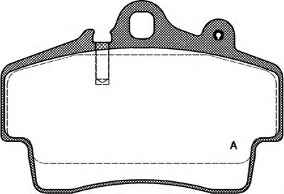 Комплект тормозных колодок, дисковый тормоз ADVANCE OPEN PARTS купить