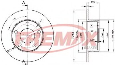 Тормозной диск Premium Carbon + FREMAX купить