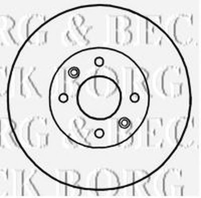 BBD4818 BORG & BECK - Диск гальмівний (2 шт)