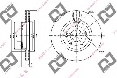 Тормозной диск DJ PARTS купить