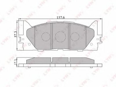 Комплект тормозных колодок, дисковый тормоз LYNXauto купить