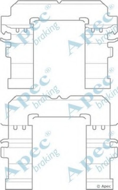 Комплектующие, тормозные колодки APEC braking купить