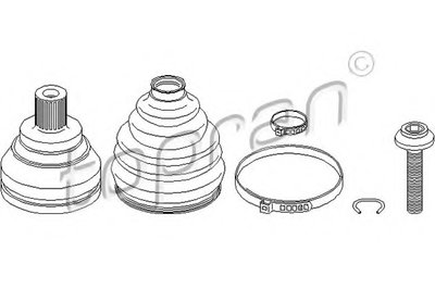 Шарнирный комплект, приводной вал TOPRAN купить