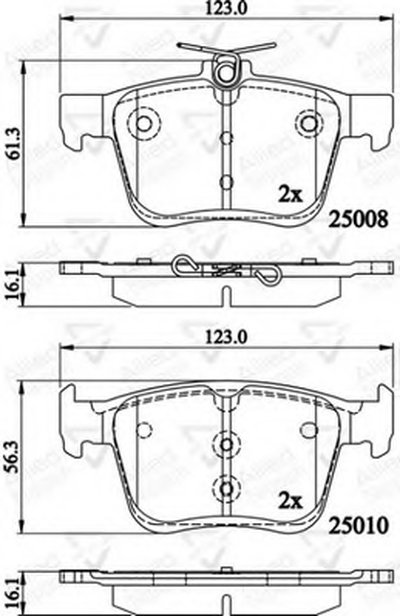 Комплект тормозных колодок, дисковый тормоз ANL Braking COMLINE купить