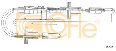 Тросик сцепления COFLE купить