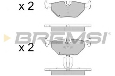 Тормозные колодки задние BMW 3 (E46)/SAAB 9-5/ROVER 75 96-09