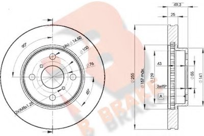 Тормозной диск R BRAKE купить