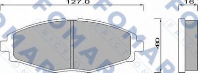 Комплект тормозных колодок, дисковый тормоз FOMAR Friction купить