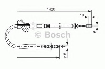 Трос, стояночная тормозная система BOSCH купить