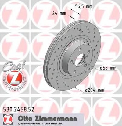 Тормозной диск SPORT BRAKE DISC COAT Z ZIMMERMANN купить