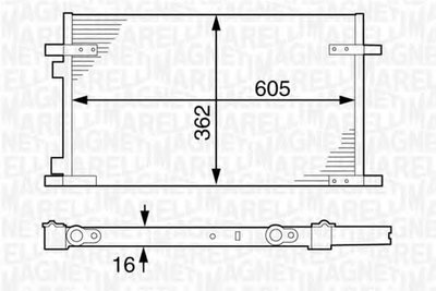 Конденсатор, кондиционер MAGNETI MARELLI купить