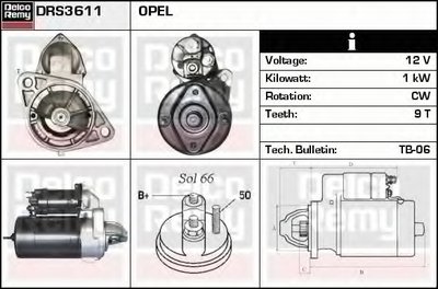 Стартер Remanufactured REMY (Light Duty) DELCO REMY купить