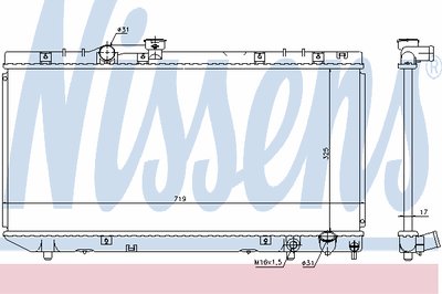 Радиатор, охлаждение двигателя NISSENS купить