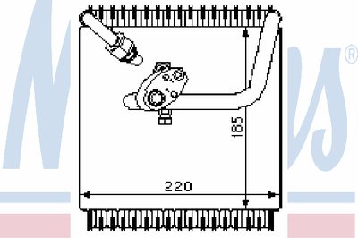 Испаритель, кондиционер NISSENS купить