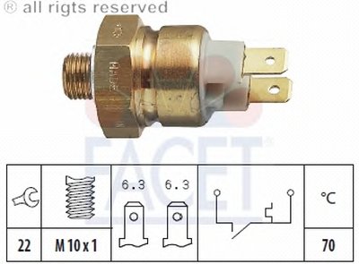 термовыключатель, сигнальная лампа охлаждающей жидкости FACET купить
