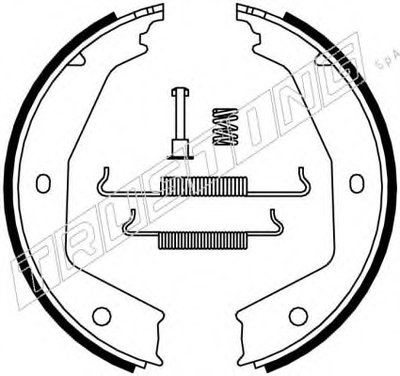 Комплект тормозных колодок, стояночная тормозная система TRUSTING купить