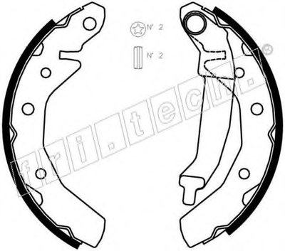 Комплект тормозных колодок fri.tech. купить