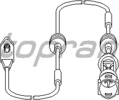 Датчик, износ тормозных колодок TOPRAN купить