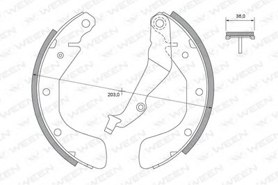Комплект тормозных колодок WEEN купить