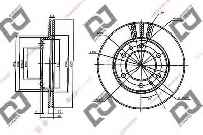 Тормозной диск DJ PARTS купить