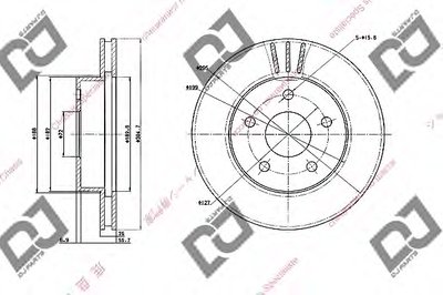 Тормозной диск DJ PARTS купить