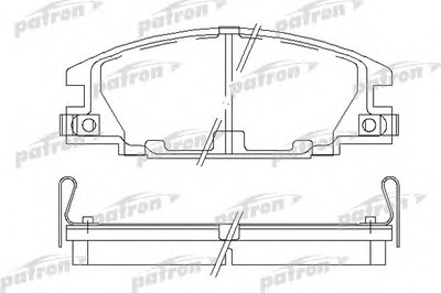 Комплект тормозных колодок, дисковый тормоз PATRON купить