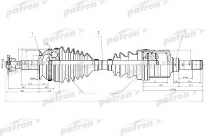 Приводной вал PATRON купить