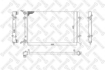 Радиатор, охлаждение двигателя STELLOX купить