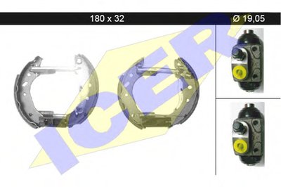 Комплект тормозных колодок ICER купить