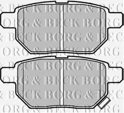 Комплект тормозных колодок, дисковый тормоз BORG & BECK купить