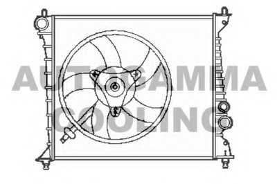 Радиатор, охлаждение двигателя AUTOGAMMA купить