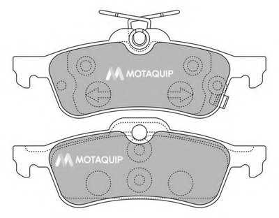 Комплект тормозных колодок, дисковый тормоз MOTAQUIP купить