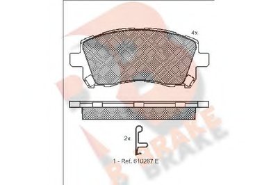 Комплект тормозных колодок, дисковый тормоз R BRAKE купить