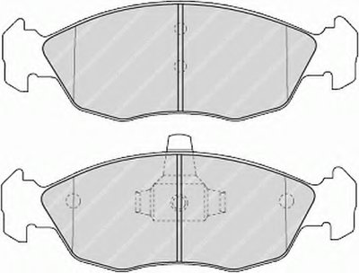 Дисковые тормозные колодки, комплект Klocek hamulcowy kpl. przуd CITROEN SAXO, XSARA