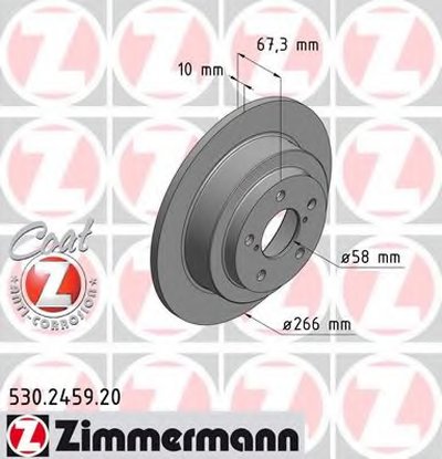 Тормозной диск COAT Z ZIMMERMANN купить