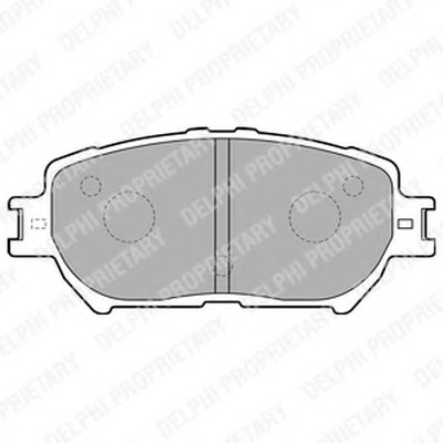 Комплект тормозных колодок, дисковый тормоз DELPHI купить