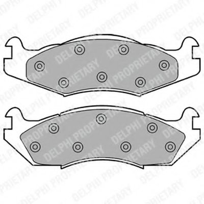 Комплект тормозных колодок, дисковый тормоз DELPHI купить