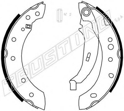 Комплект тормозных колодок TRUSTING купить